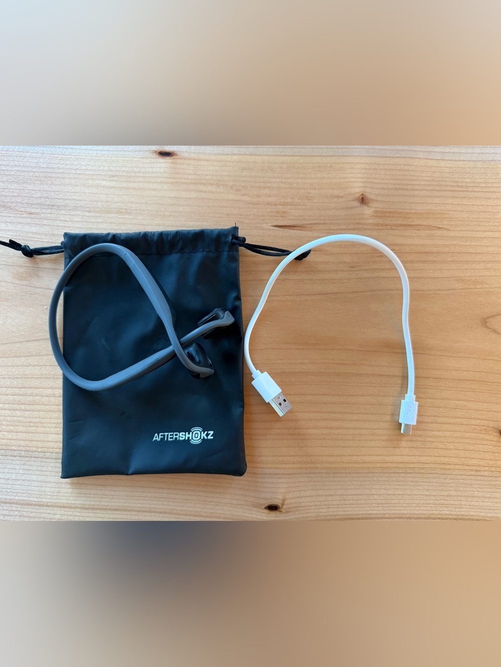 Gray Bone Conduction Headphones - Aftershokz